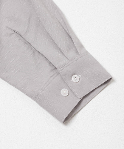 彩色粗節紋 標準領設計 襯衫