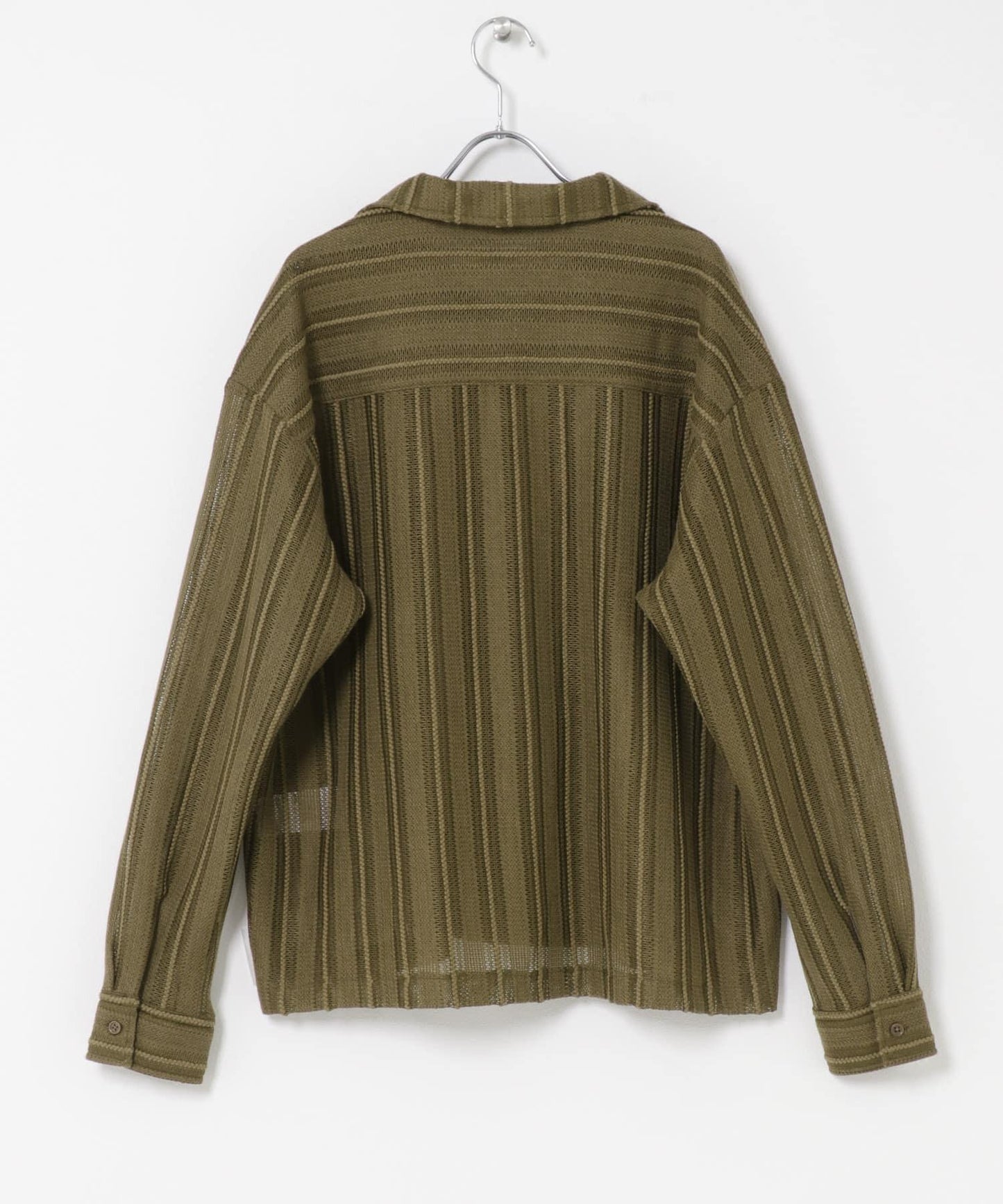 雙口袋 開領 蕾絲 襯衫