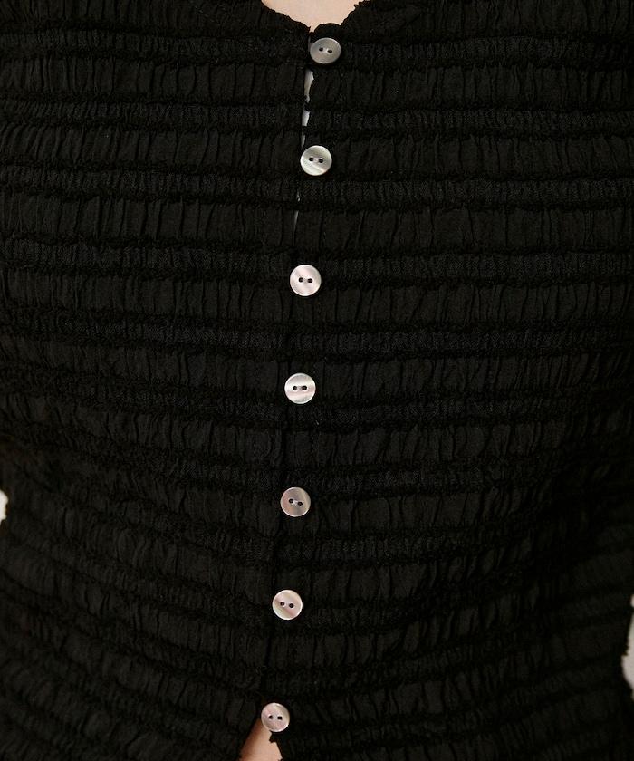 V領 半袖 針織開衫