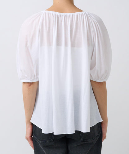 褶皺設計 彈力面料 套頭上衣