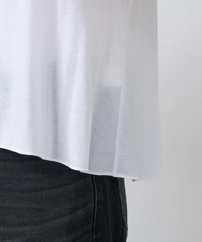 褶皺設計 彈力面料 套頭上衣