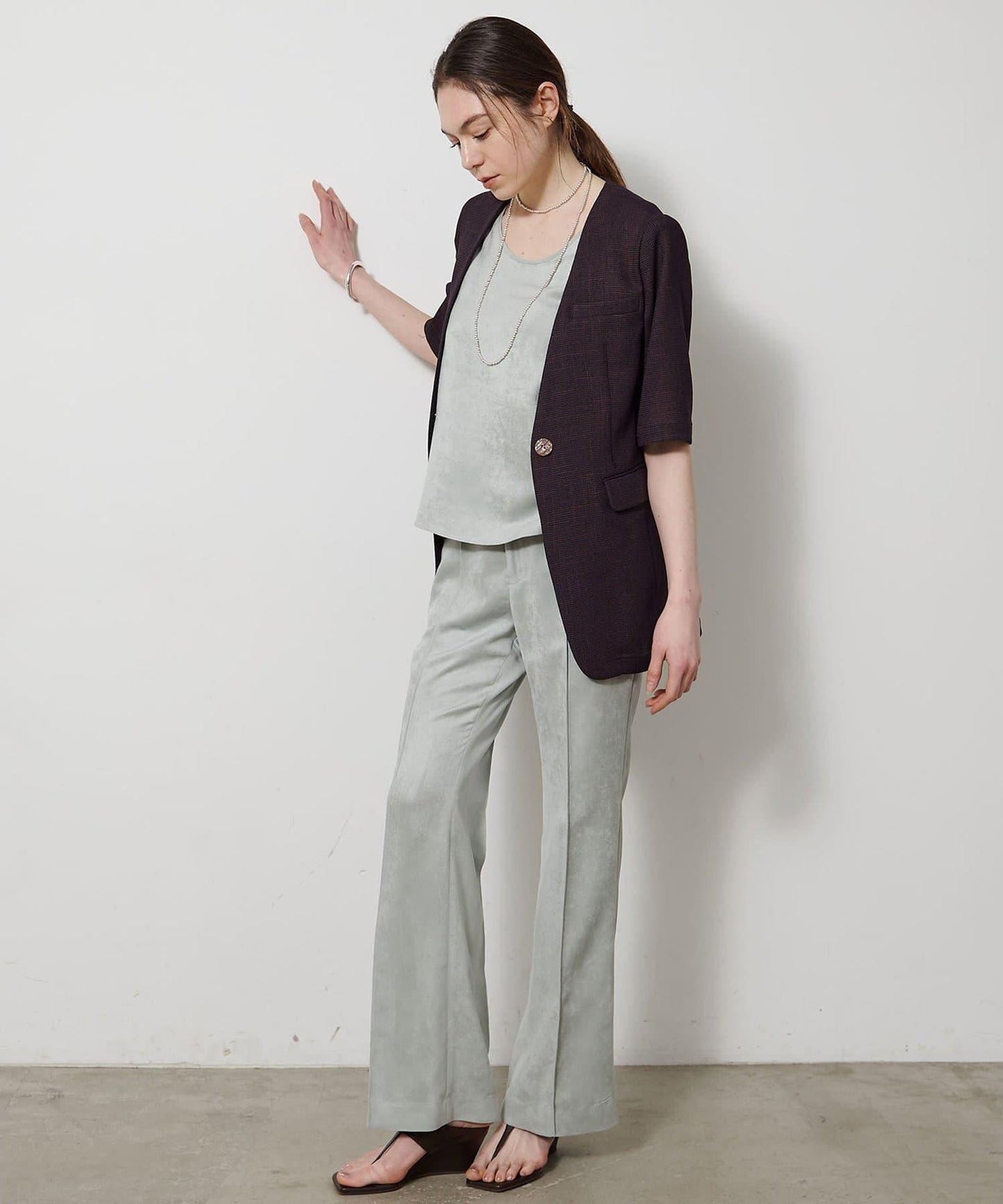 Drawing Numbers 仿麂皮褲子