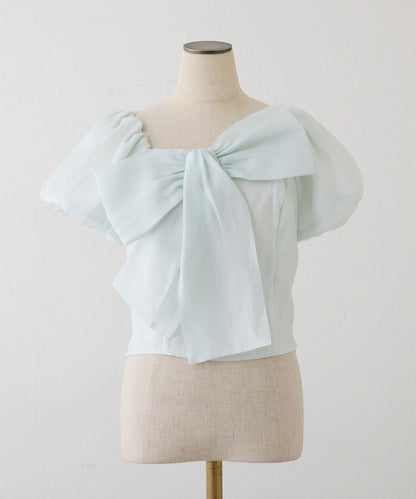 大蝴蝶結設計襯衫