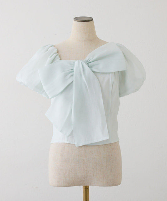 大蝴蝶結設計襯衫