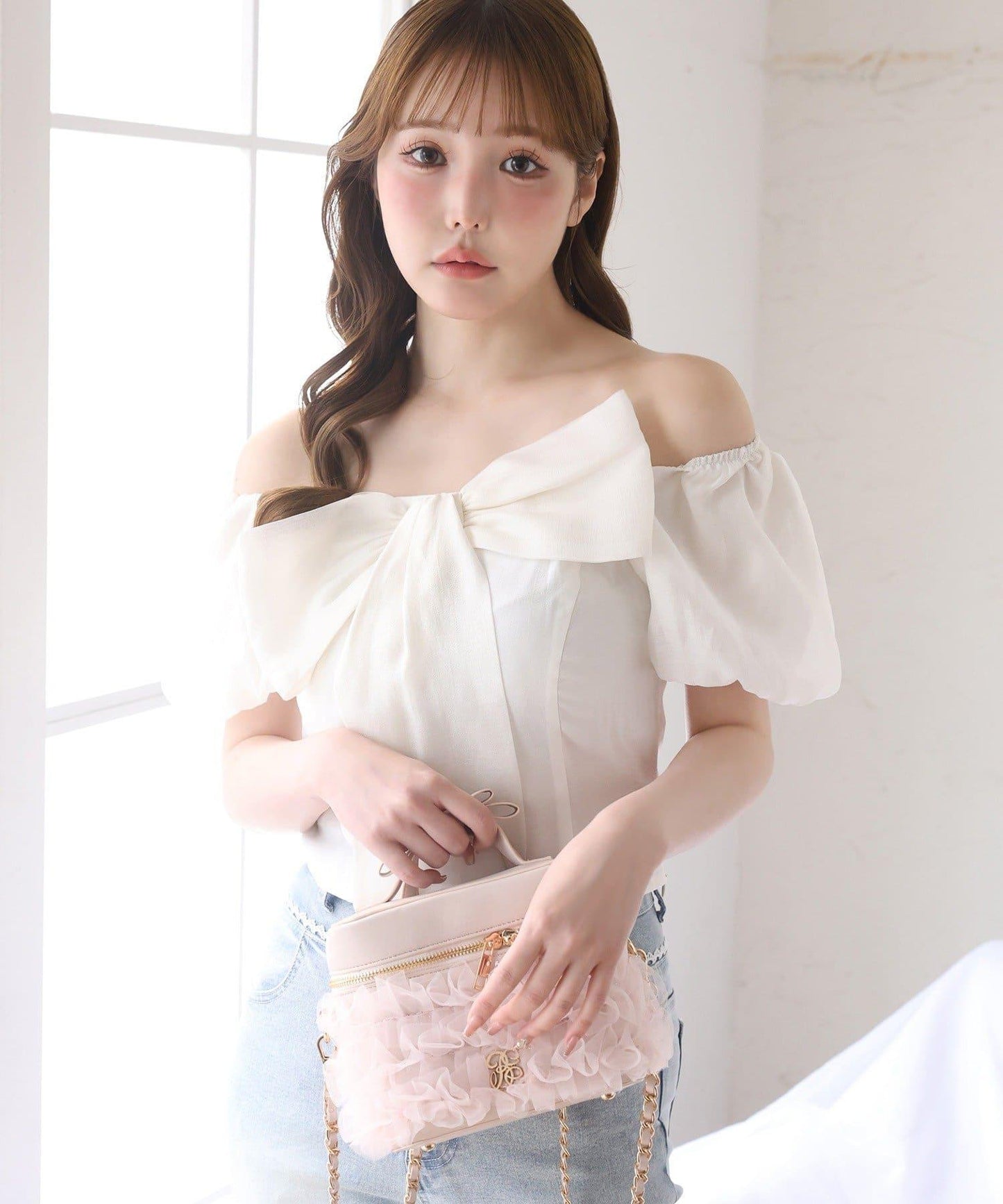 大蝴蝶結設計襯衫