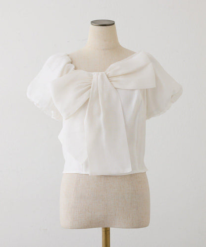 大蝴蝶結設計襯衫