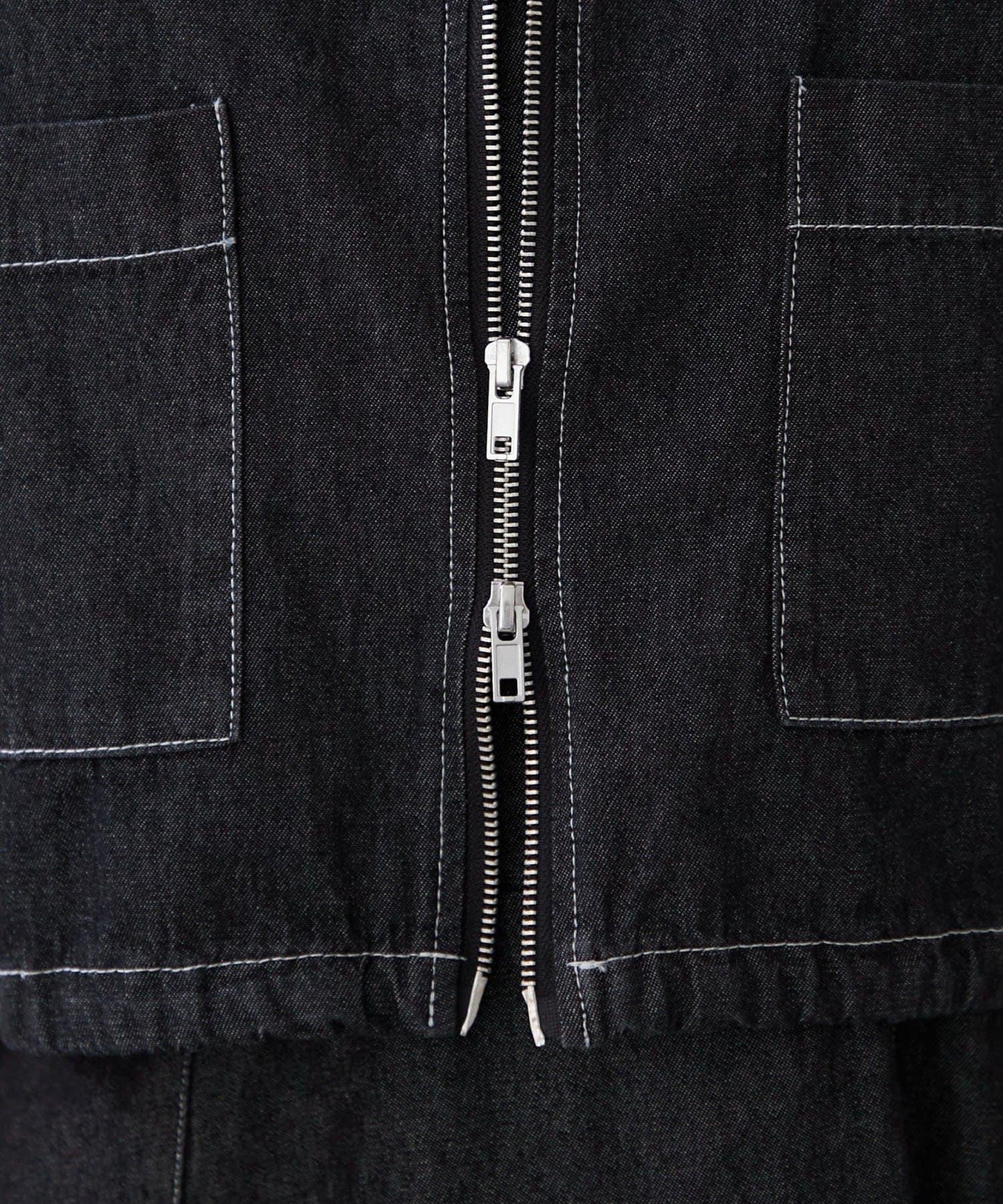 簡約風牛仔五分袖外套＋吊帶連衣裙套裝