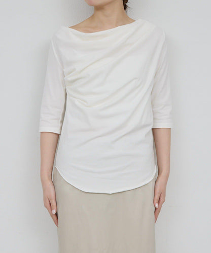 2WAY中袖針織上衣