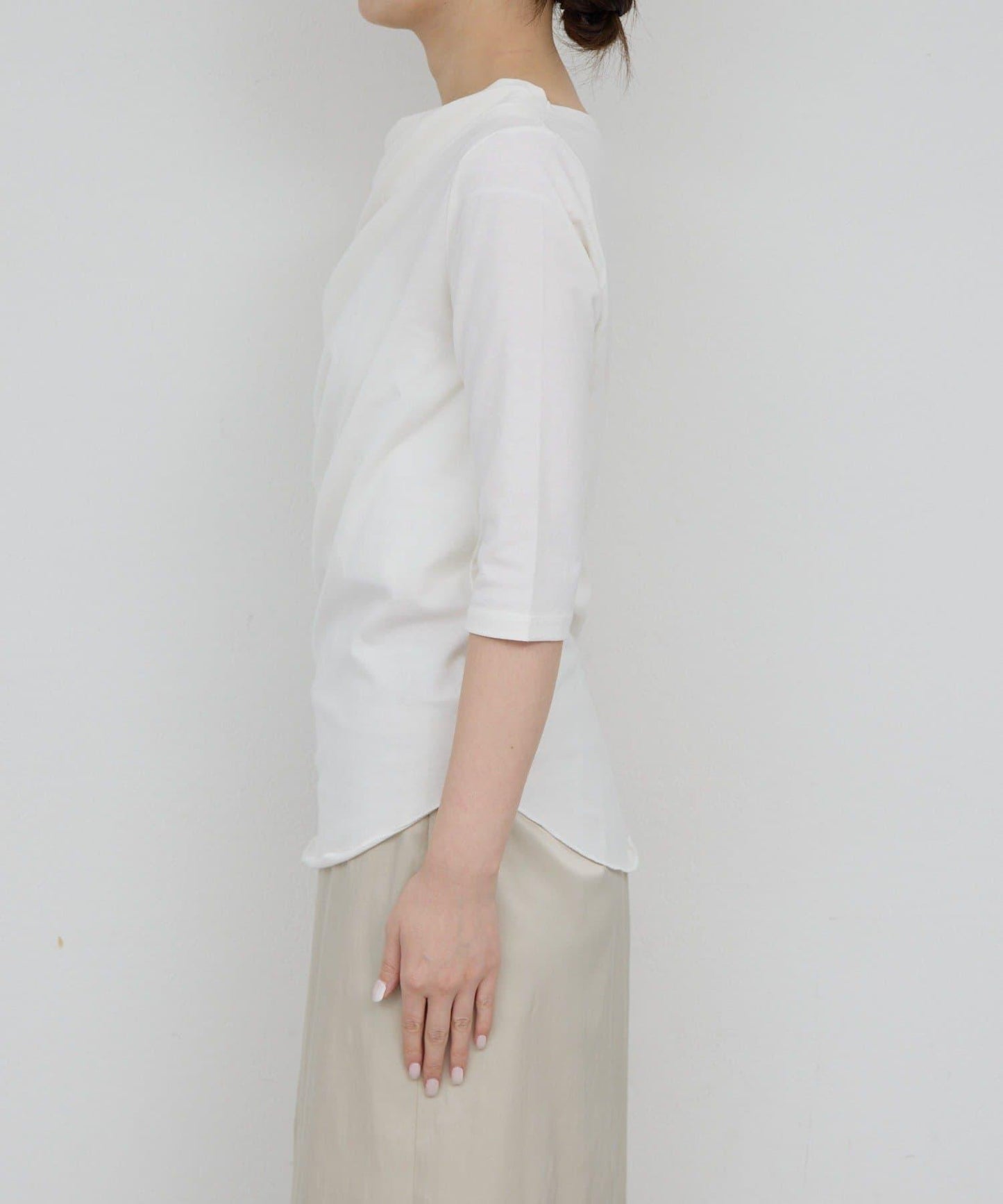 2WAY中袖針織上衣