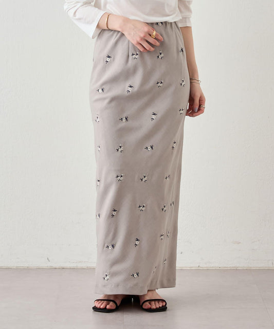 SHENERY 刺繡修身半身裙