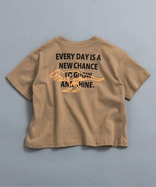 網絡限定 背部字母印花和霓虹圖案 T恤