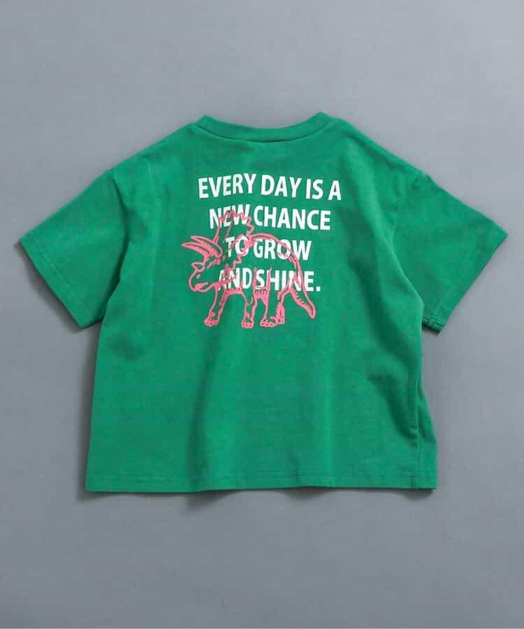 網絡限定 背部字母印花和霓虹圖案 T恤