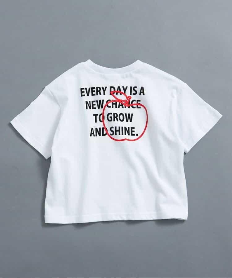 網絡限定 背部字母印花和霓虹圖案 T恤