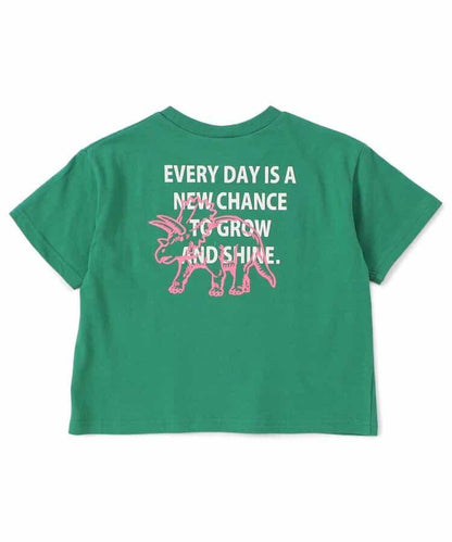 網絡限定 背部字母印花和霓虹圖案 T恤