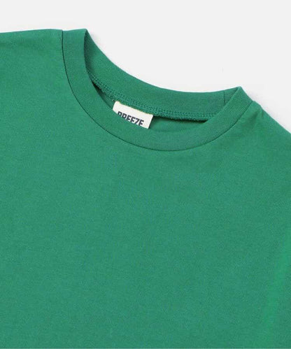 網絡限定 背部字母印花和霓虹圖案 T恤