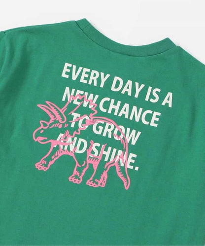 網絡限定 背部字母印花和霓虹圖案 T恤