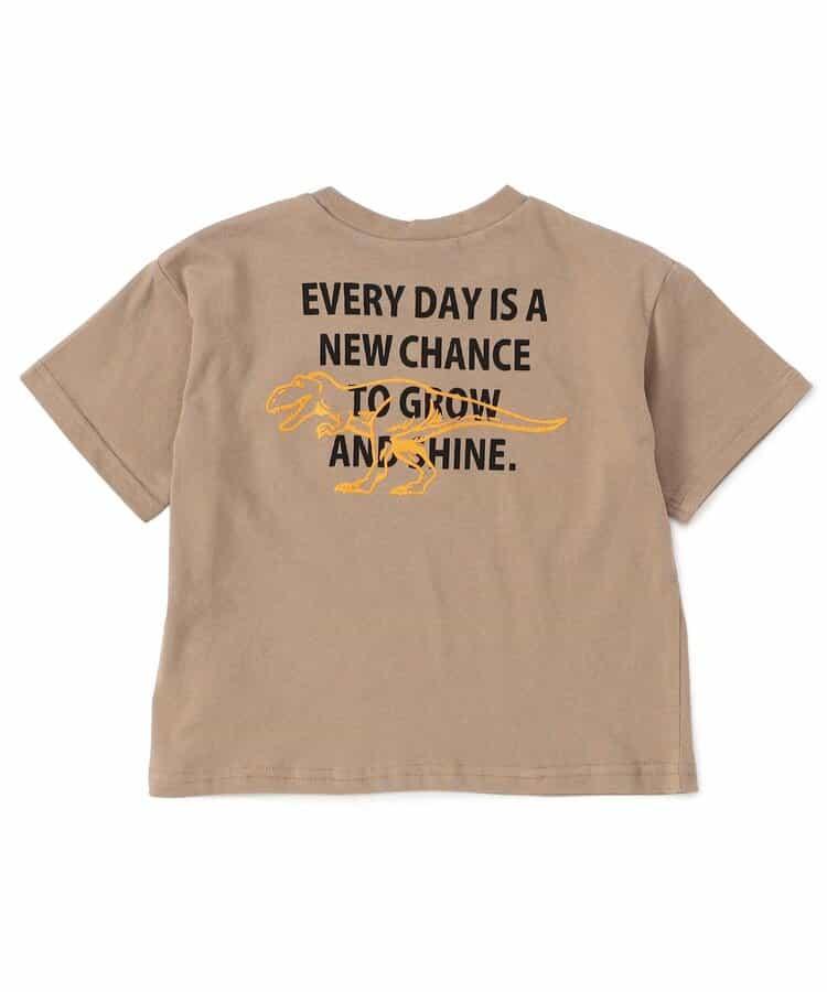 網絡限定 背部字母印花和霓虹圖案 T恤