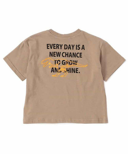 網絡限定 背部字母印花和霓虹圖案 T恤