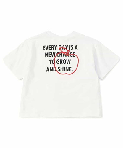 網絡限定 背部字母印花和霓虹圖案 T恤