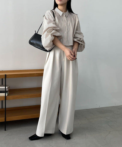 CAPRICIEUX LE'MAGE 泡泡袖短款襯衫