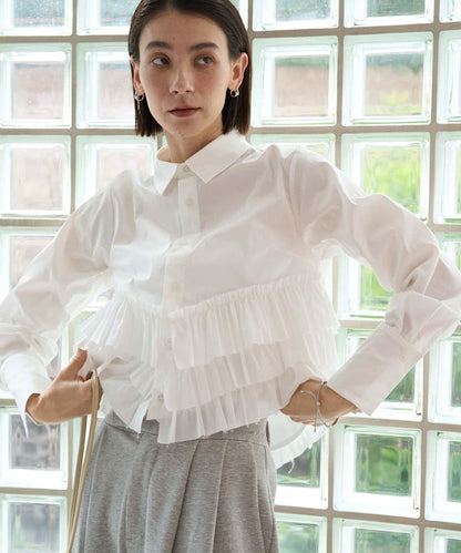 CAPRICIEUX LE'MAGE 下襬荷葉邊設計 襯衫