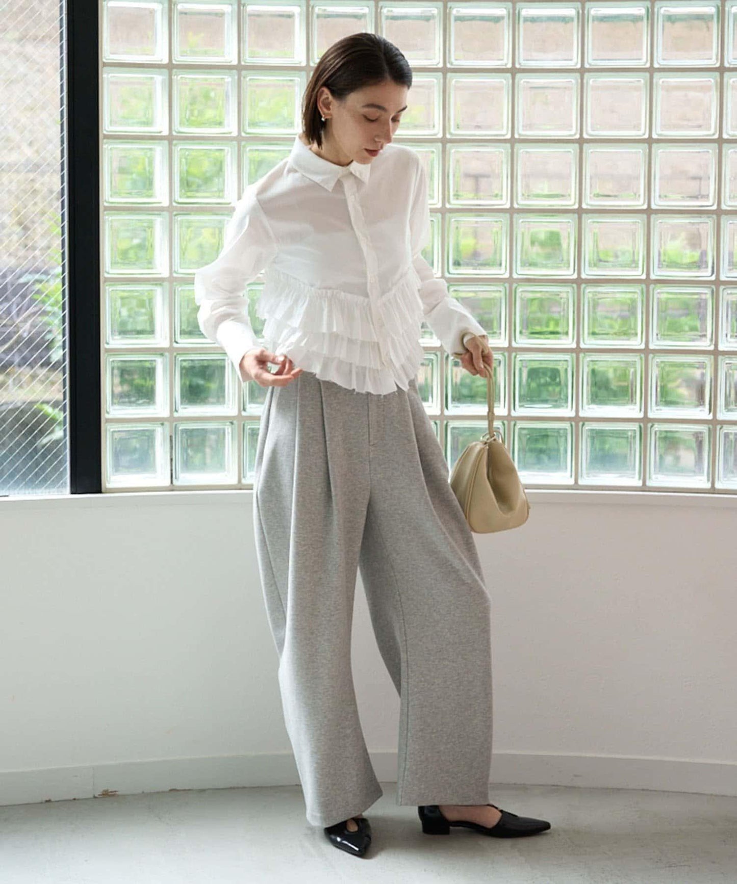 CAPRICIEUX LE'MAGE 下襬荷葉邊設計 襯衫