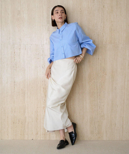 CAPRICIEUX LE'MAGE 泡泡袖短款襯衫