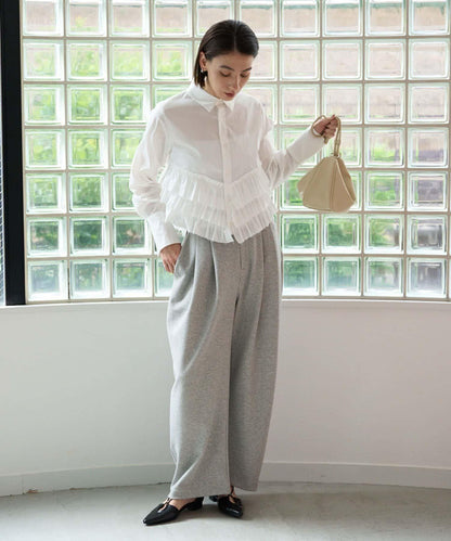 CAPRICIEUX LE'MAGE 下襬荷葉邊設計 襯衫