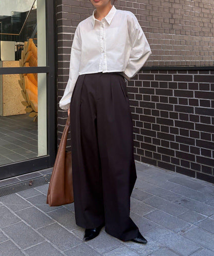 CAPRICIEUX LE'MAGE 泡泡袖短款襯衫