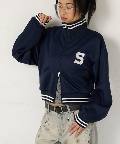 S字Logo 短版設計 運動夾克