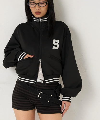 S字Logo 短版設計 運動夾克