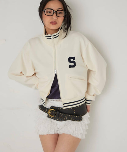 S字Logo 短版設計 運動夾克