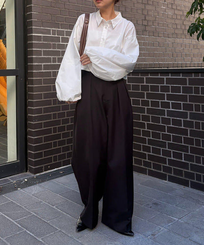 CAPRICIEUX LE'MAGE 泡泡袖短款襯衫