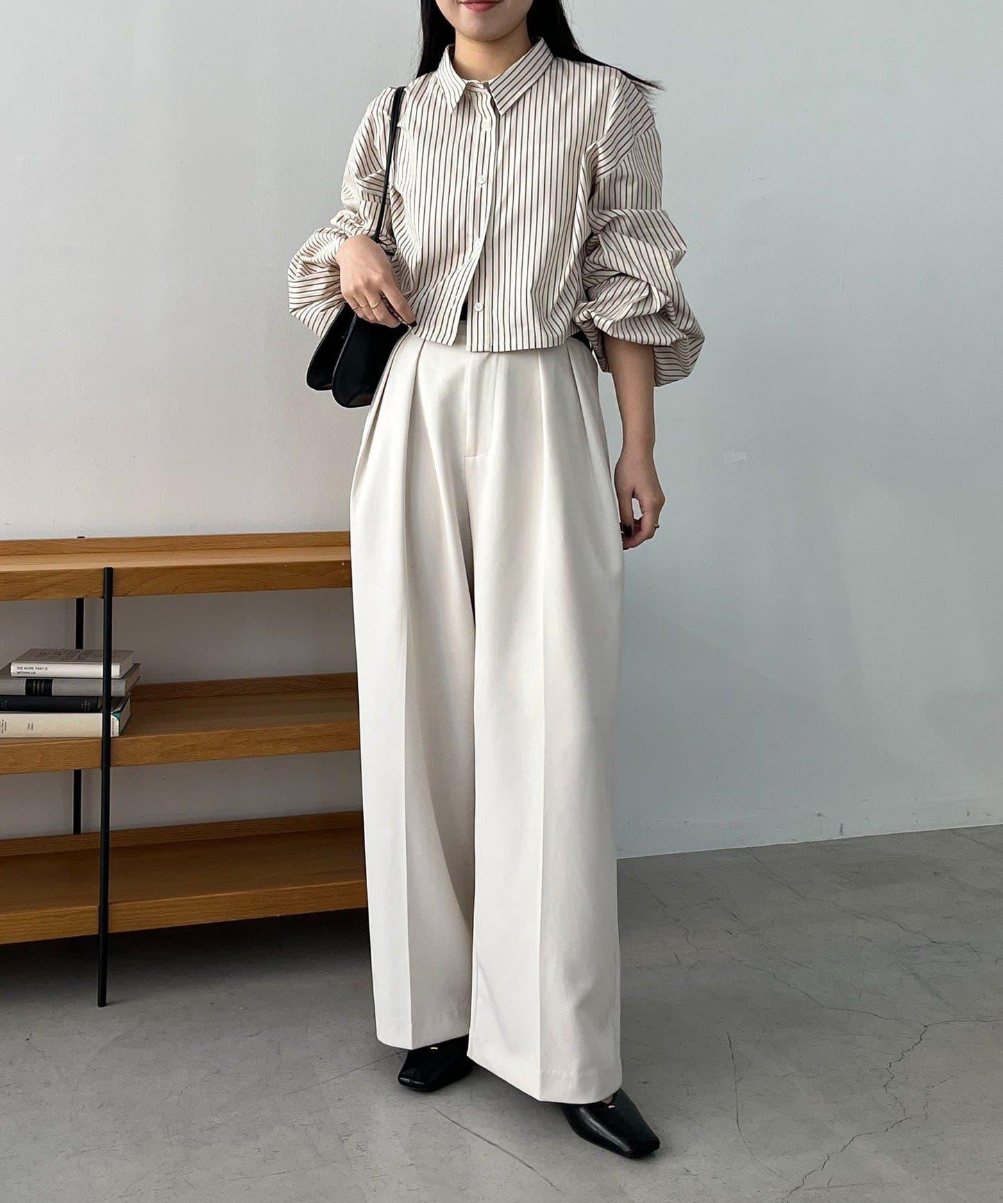 CAPRICIEUX LE'MAGE 泡泡袖短款襯衫