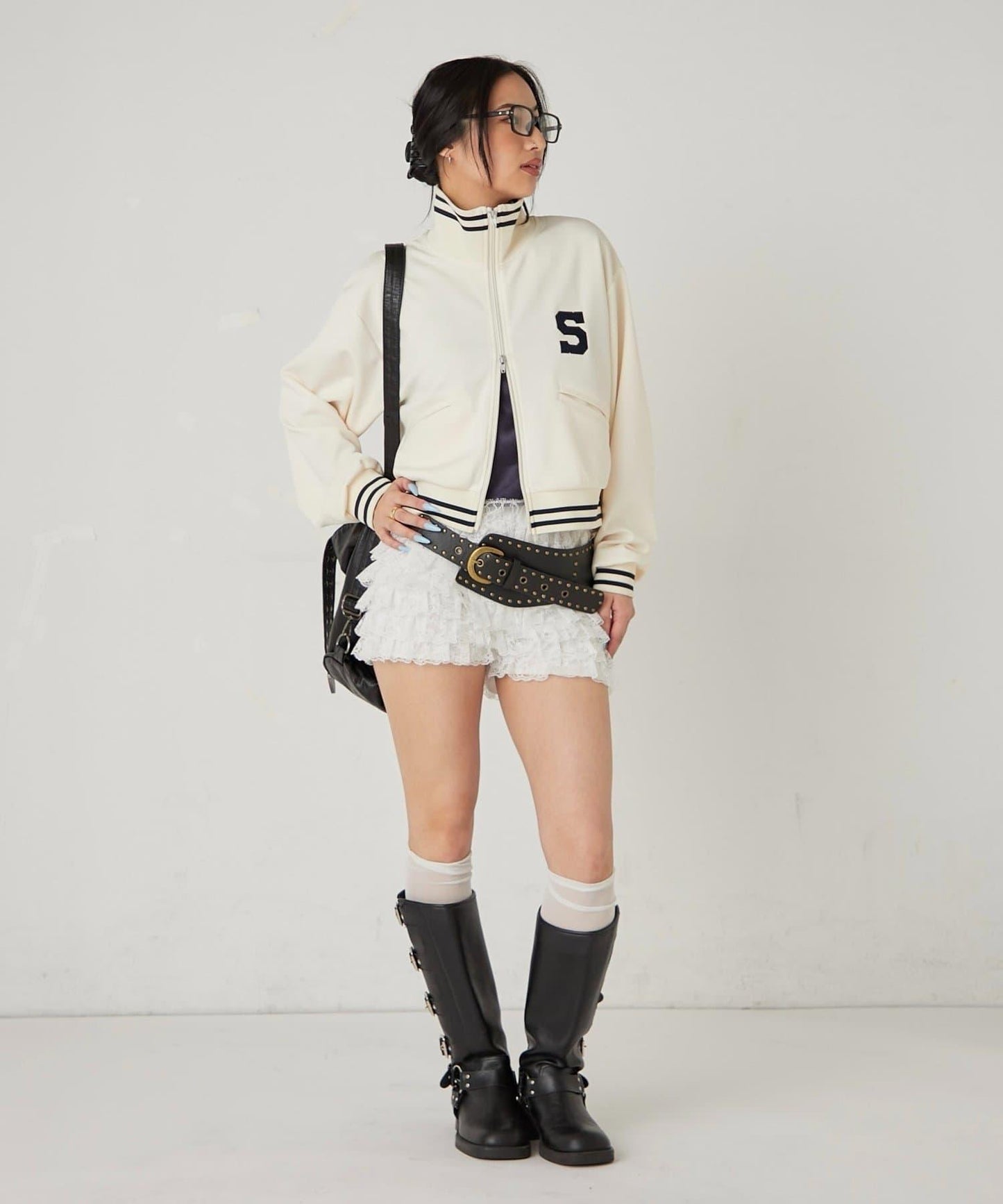 S字Logo 短版設計 運動夾克