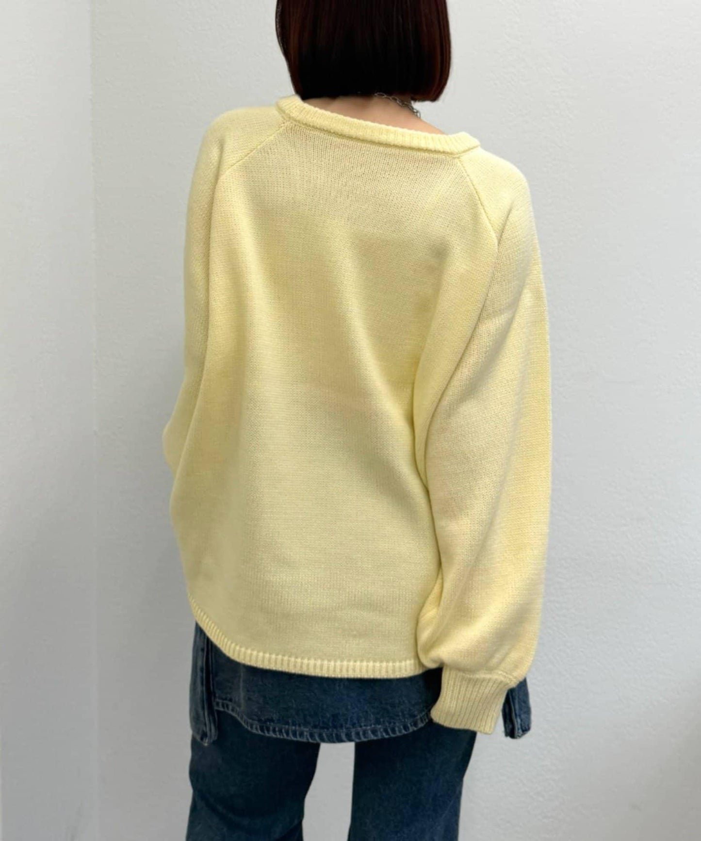 w closet 星條旗圖案針織上衣