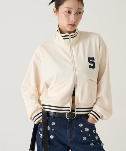 S字Logo 短版設計 運動夾克