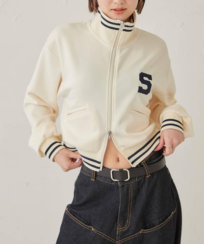 S字Logo 短版設計 運動夾克
