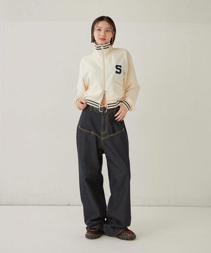 S字Logo 短版設計 運動夾克