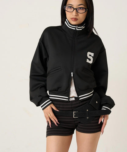 S字Logo 短版設計 運動夾克