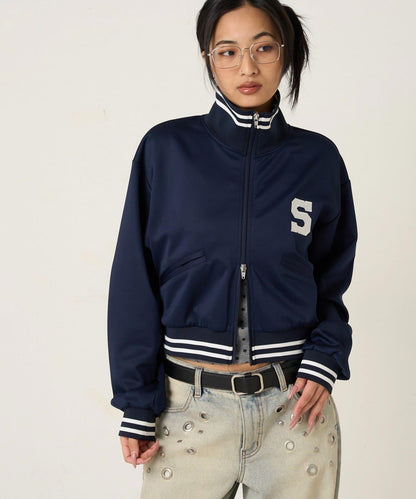 S字Logo 短版設計 運動夾克