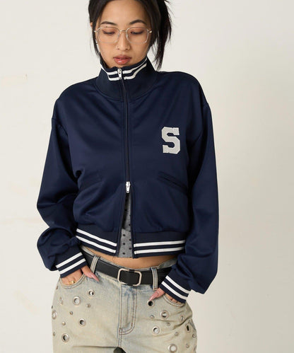 S字Logo 短版設計 運動夾克