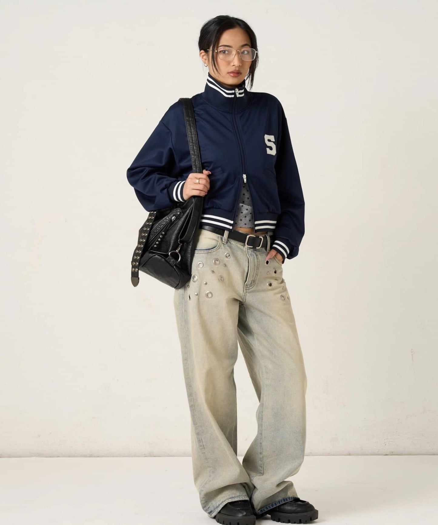 S字Logo 短版設計 運動夾克