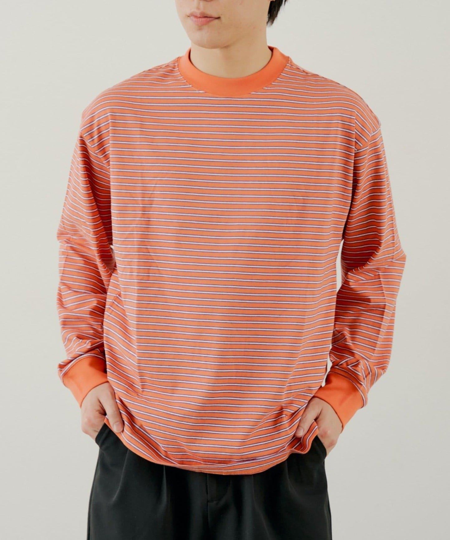 BM 多色條紋 長袖T恤