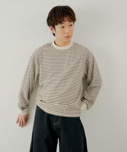 BM 多色條紋 長袖T恤
