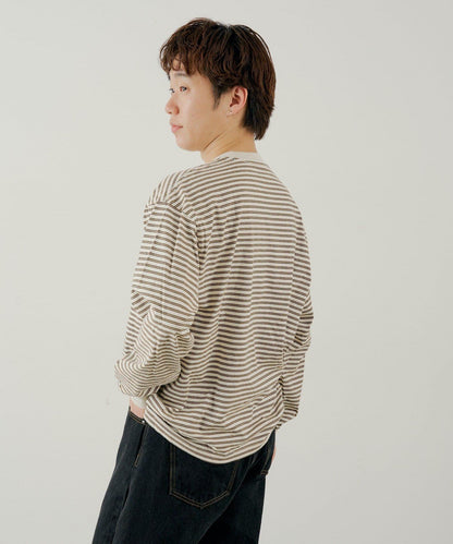 BM 多色條紋 長袖T恤