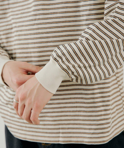 BM 多色條紋 長袖T恤