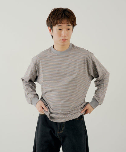 BM 多色條紋 長袖T恤