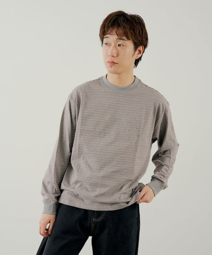 BM 多色條紋 長袖T恤