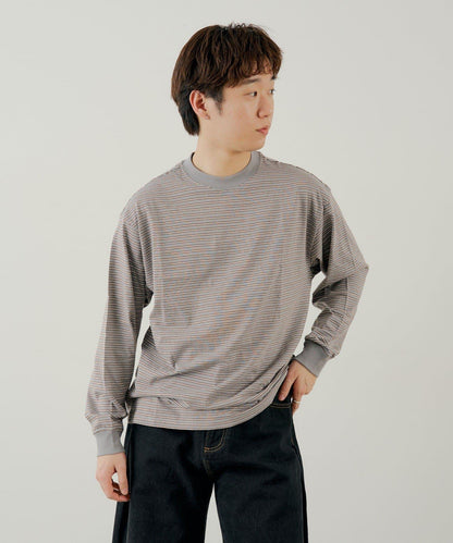 BM 多色條紋 長袖T恤